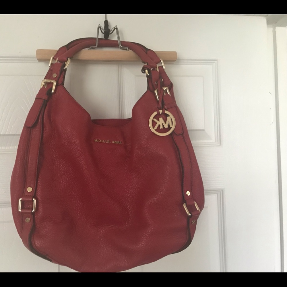 Michael Kors red shoulder bag